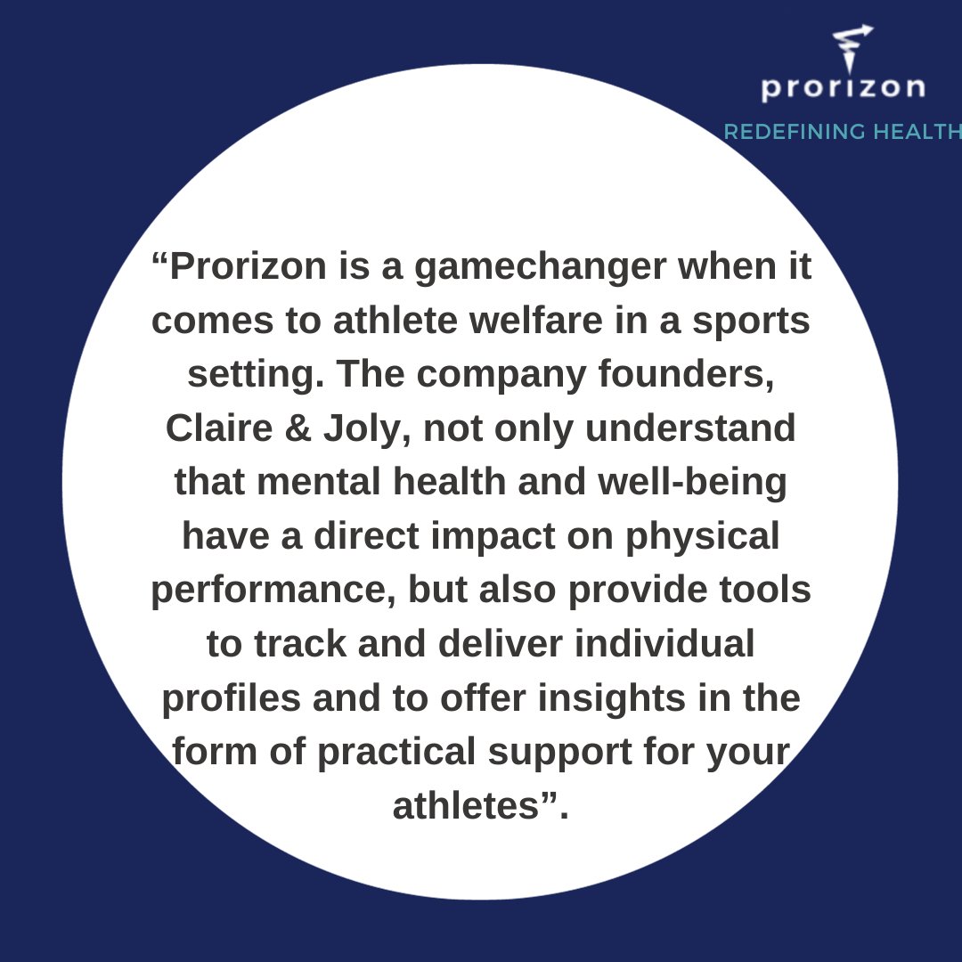 Premier League Scout John Lambert emphasizes the importance of the connection between mental health & physical performance in sports.'Prorizon is a game changer. @Claire & @Joly provide tools to track & offer insights in the form of practical support for your athletes'.