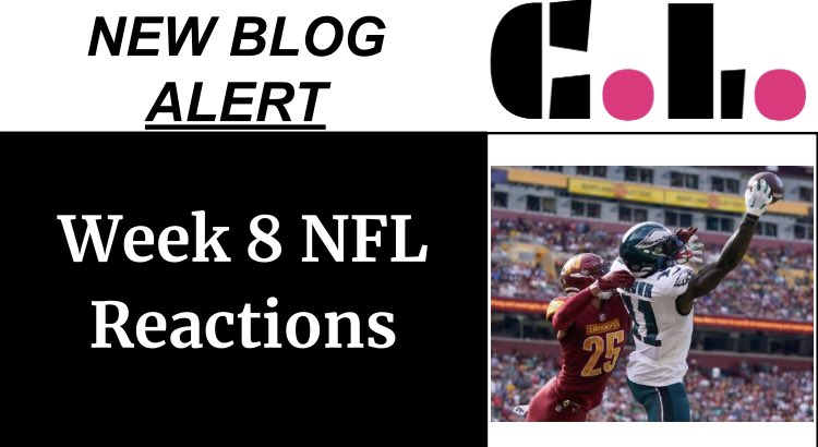 ChoppingLines's tweet photo. Like Halloween, Week 8’s come and gone. Head over to the blog for our take on a weird, injury filled weekend 🎃
https://t.co/FQ6AH90KOM
#nfl #week8 #blog #football #nflblog #hottakes #fantasy #fantasyfootball #nflhistory #ravens #eagles #podcast #bills #jaguars #ChoppingLines https://t.co/q7AW4sXJ8W