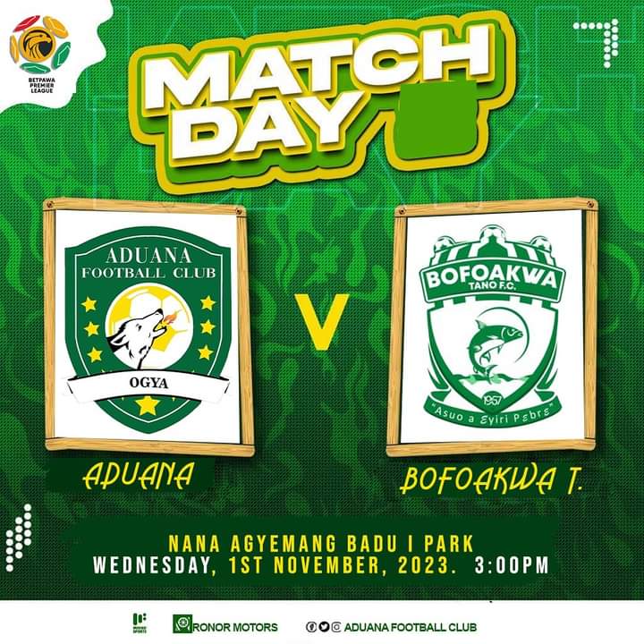 AduanaStarsFc's tweet photo. Today is Bono Derby day at NAB I Park, and we're hosting @bofoakwatano. Reincarnated beings are formidable, but we're ready for any challenge, even the devil himself. π₯ Awaiting their first defeat this season in today's midweek fixture!
β½ π₯
π’π’π‘π‘
#BonoDerby
#Matchday https://t.co/t4C5BYrboM
