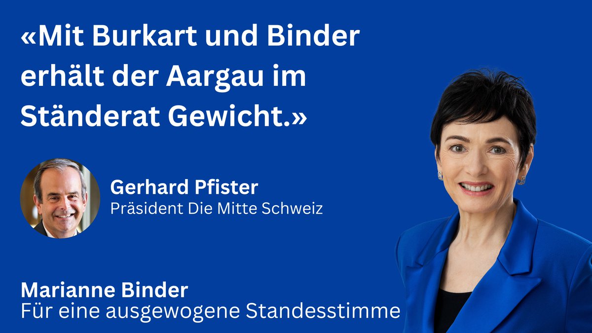 Miteinander. Für eine ausgewogene Standesstimme. Danke, <a href="/gerhardpfister/">Gerhard Pfister 🤍💙💛</a> für das Engagement. #WahlCH23 #wahlench23 mariannebinder.ch