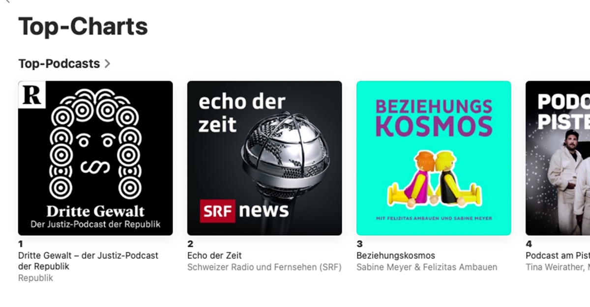 Wenn man mit seinem Team beim <a href="/RepublikMagazin/">Republik</a>  einen neuen Podcast lanciert und dann gleich auf Platz 1 der Apple-Charts landet, dann macht das grosse Freude! Das Team: <a href="/muellerfra_/">Stefanie Müller-Frank</a> <a href="/brh_justizundso/">Brigitte Hürlimann</a> <a href="/boasruh/">Boas Ruh</a> #viviennekuster. Musik: Daniel Hobi. Coverdesign: <a href="/bodara_ch/">Bodara GmbH</a>