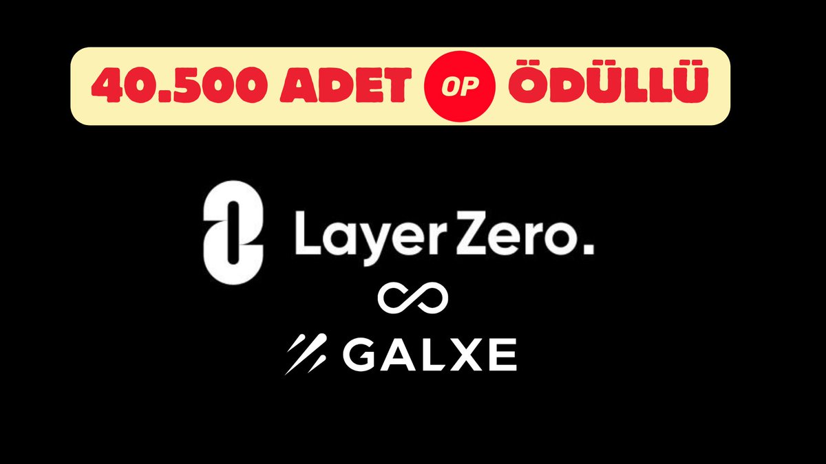 🚨 Stargate ( #LayerZero ) &amp; Galxe Etkinliği 40.500 Adet OP Ödülü

✅ Stargate Finance ile OP ağına 10$>25$>50$ değerinde bir varlık aktarıyoruz ve Puan claim ediyoruz.
➡️galxe.com/stargatefinanc…
✅Quiz çözüyoruz . Cevaplar A.A.A.A.A.B
➡️galxe.com/stargatefinanc…