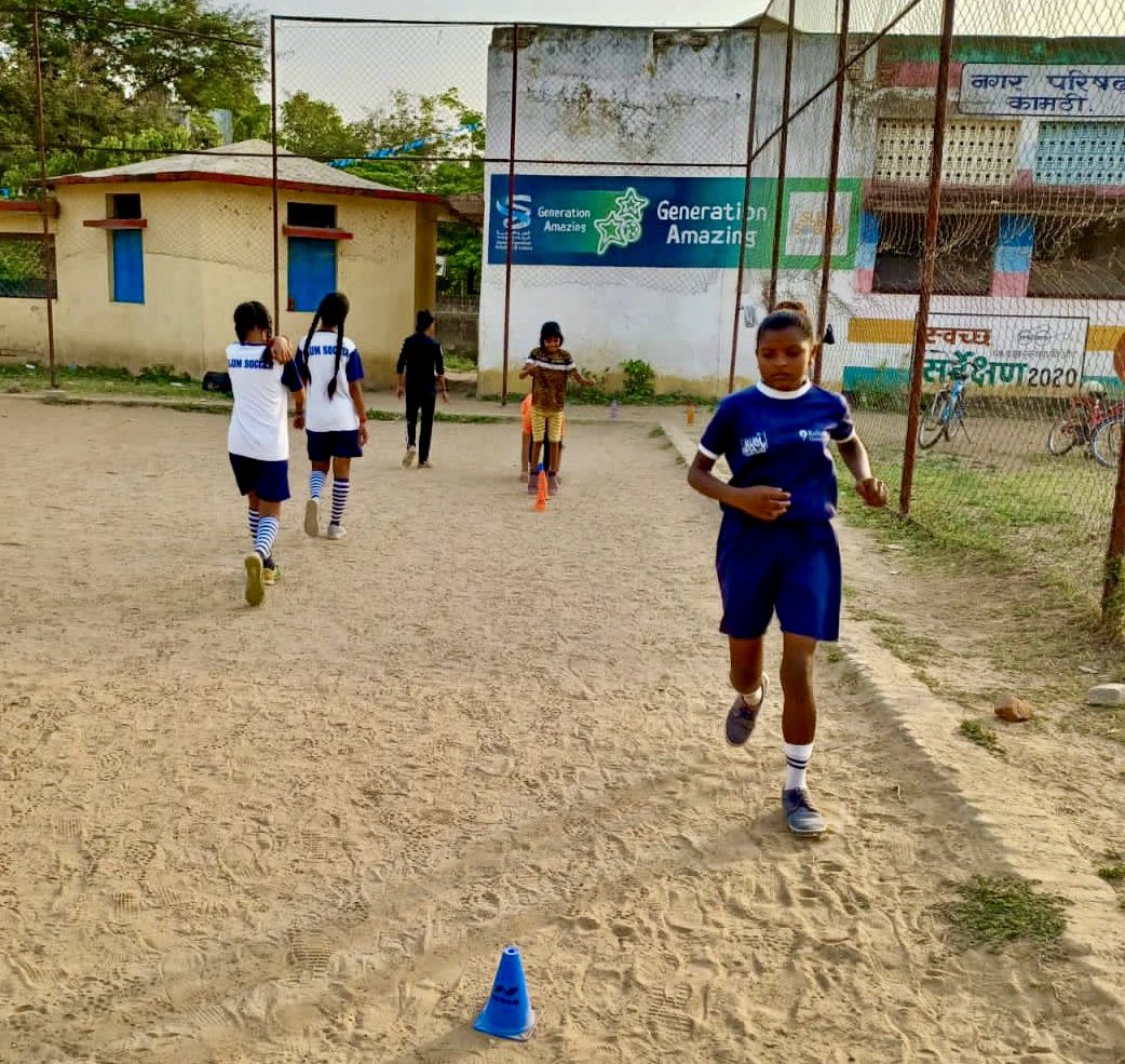 slumsoccer's tweet photo. It's heartwarming to see our participants enjoying the @GA4good pitch at Kamptee!This pitch was created with children in mind, offering a safe & fun space to play.
We're immensely grateful to #GenerationAmazing for their dedication to providing safe play spaces in our community. https://t.co/Ie49lRy4Ux