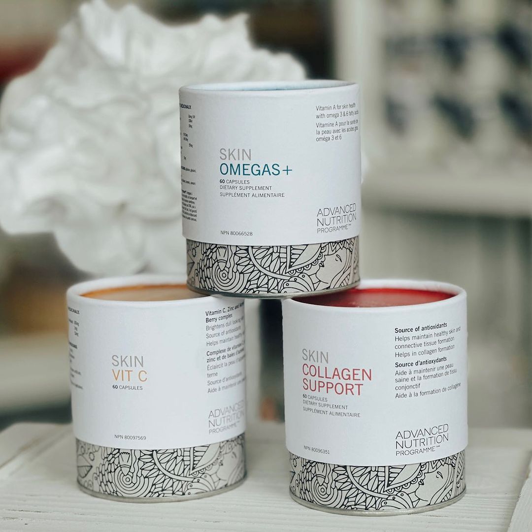 A selection of Vitamins from @advancednutritionprogramme 

🤍Skin Omegas+

🤍Skin Vit C

🤍Skin Collagen Support

@advancednutritionprogramme are a premium range of supplements formulated for healthy skin and wellbeing  are now available at Bliss!

 #vitamins
#collagen #vitaminc