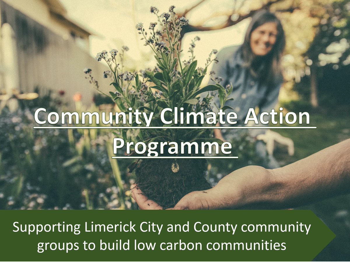 Are you interested in #ClimateAction in #Limerick? Do you have a project idea that could benefit your #community? Are you thinking of applying for the Community Climate Action Fund? If yes, Please email me on communityclimatefund@limerick.ie for more details