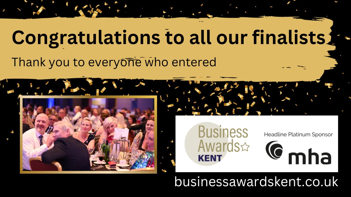 A very big congratulations to the FINALISTS of the Best Medium Business (over 50 employees) @AwardsKent #kba2023. Good luck to you all @TheParentaGroup @BJFLtd @fudgekitchen @CountyUK @PremierRec1