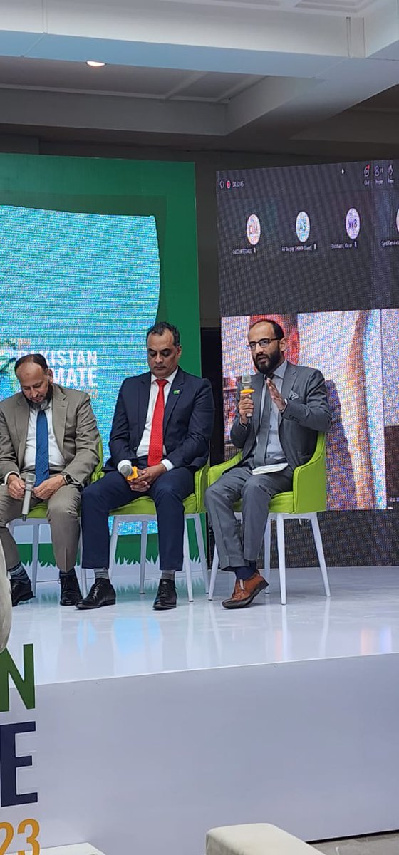 <a href="/oicci_pakistan/">OICCI</a> <a href="/shahab_babar/">baba</a> <a href="/marvimazhar/">Marvi Mazhar</a> <a href="/AdilNajam/">Adil Najam </a> <a href="/FarahnazZahidi/">Farahnaz Zahidi Moazzam</a> <a href="/MoWP15/">MOE- Power Division, Government of Pakistan</a> <a href="/PlanComPakistan/">Ministry of Planning and Development</a> <a href="/SDPIPakistan/">SDPI</a> 3rd Panel in Pakistan Climate Conference:  Emission Reduction and Clean Energy, the key takeaways are:

📝Integrated Policy
🤝Integration of Public-Private entities
🖇️Sectoral integration
🏭Solving climate agenda with holistic approach
🪨Early Coal Retirement
⚖️Just Energy