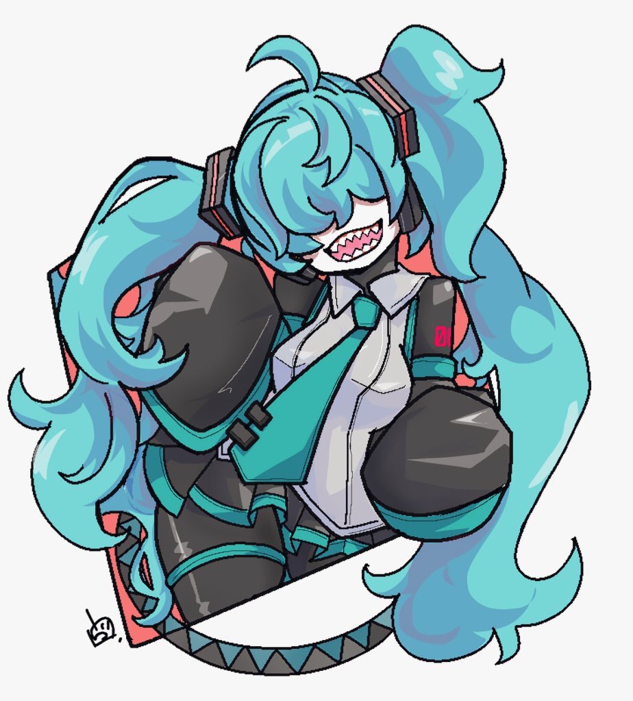 初音ミク 「#先月描いた絵を晒そう」|ヴォルさん.⚡️✌︎('ω'✌︎ )⚡︎のイラスト