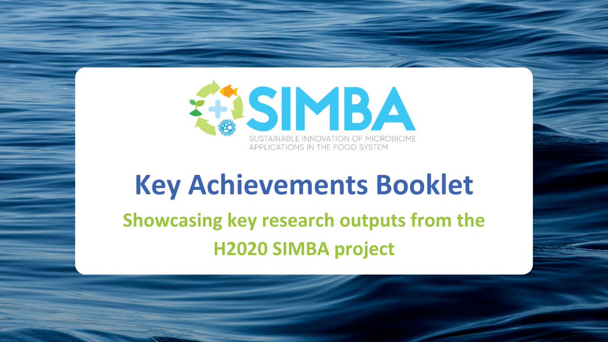 As the #SIMBA project ends, we are delighted to present our Key Achievements Booklet, which showcases some of our key research outputs! 🖥️🔬🦠🐟🌱🍅🌽🥔 Find out more here: simbaproject.eu/simba-key-achi…