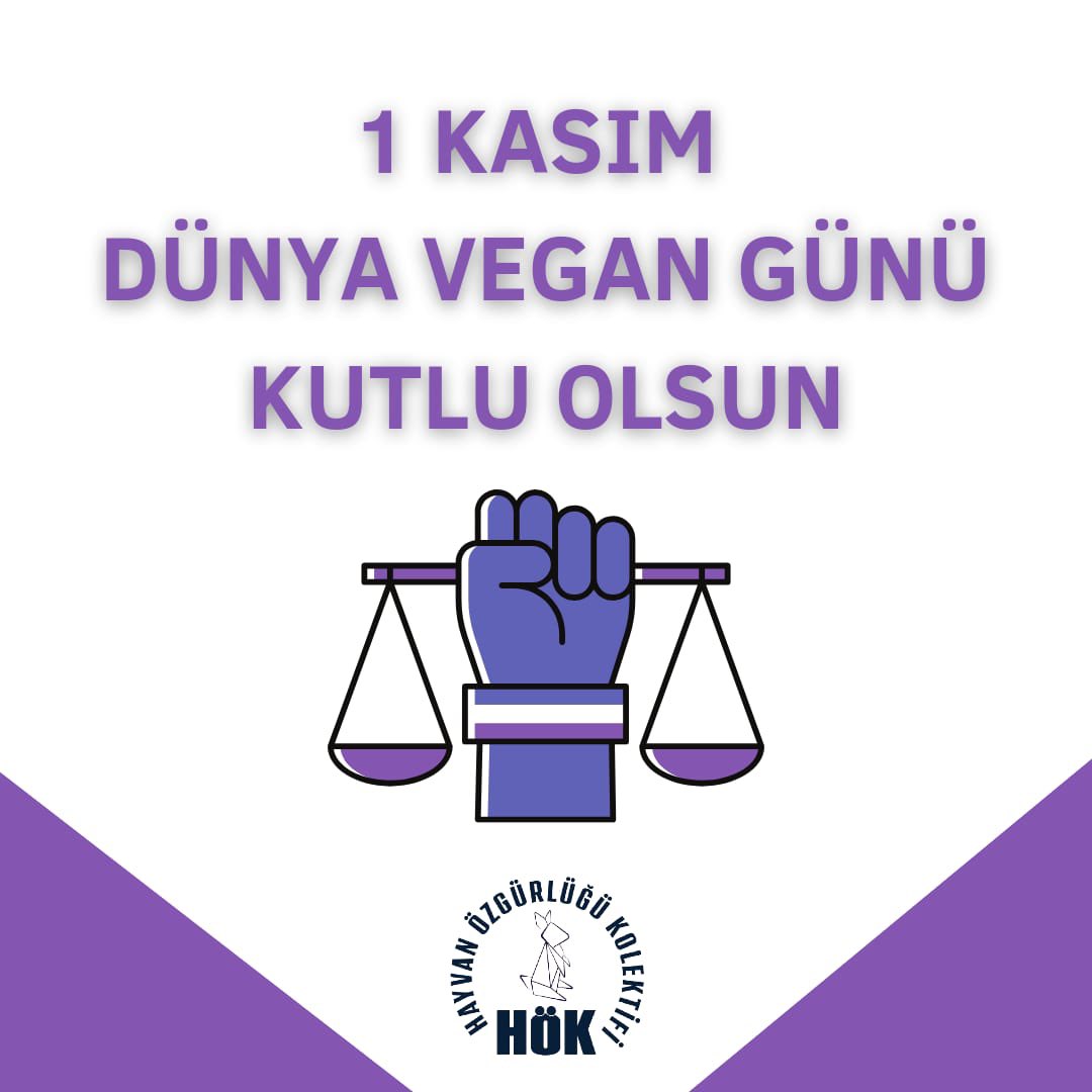 1 Kasım Dünya Vegan Günü'müz kutlu olsun❕🌱🪂🌼🍀✌🏻🥑🥦🌠🎈🎉🍅🥒🫐🥬🥕🌈💫
#1kasımdünyavegangünü
#hayvanözgürlüğükolektifi