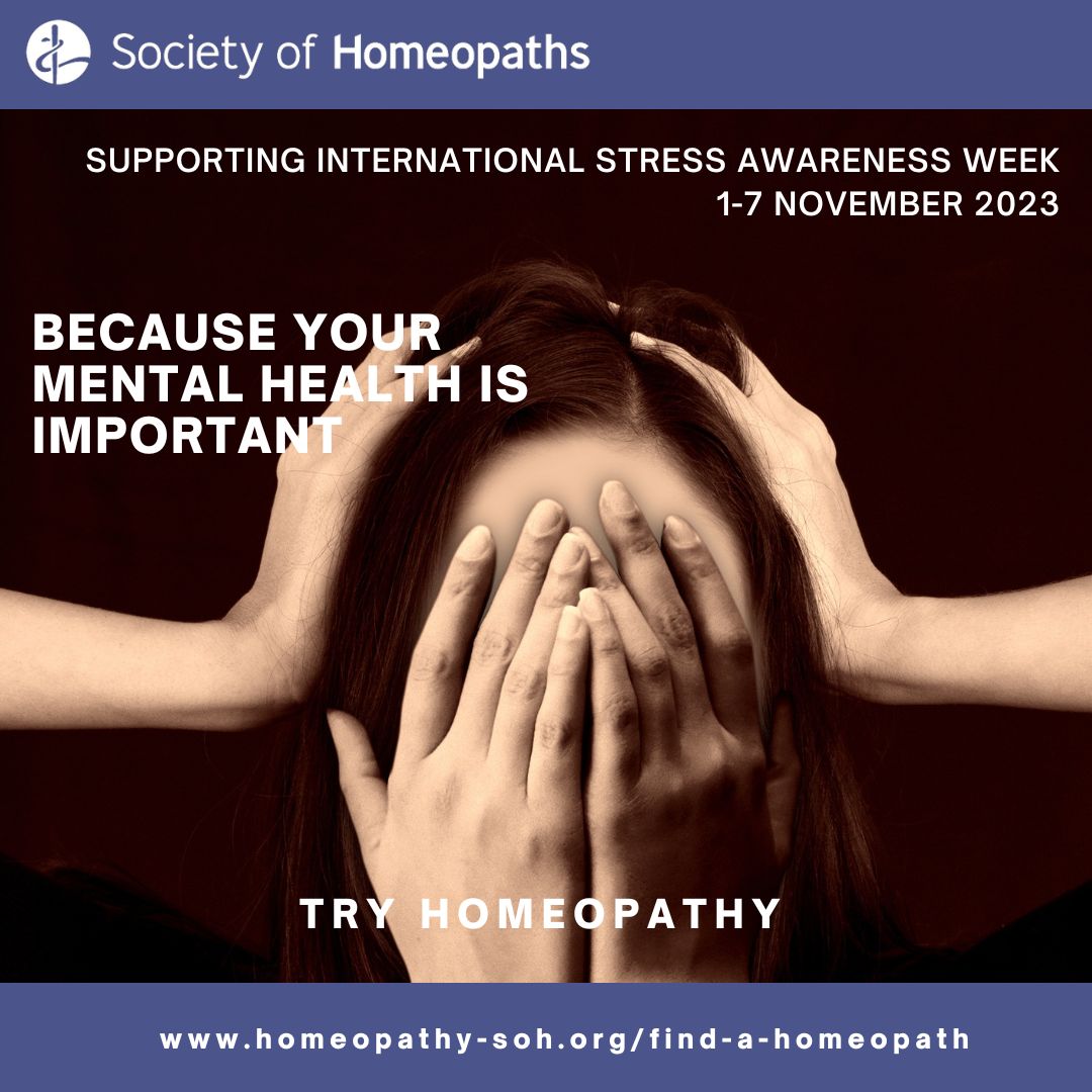 Supporting International Stress Awareness Week. Find your local homeopath at homeopathy-soh.org/find-a-homeopa… #tryhomeopathy #internationalstressawarenessweek2023