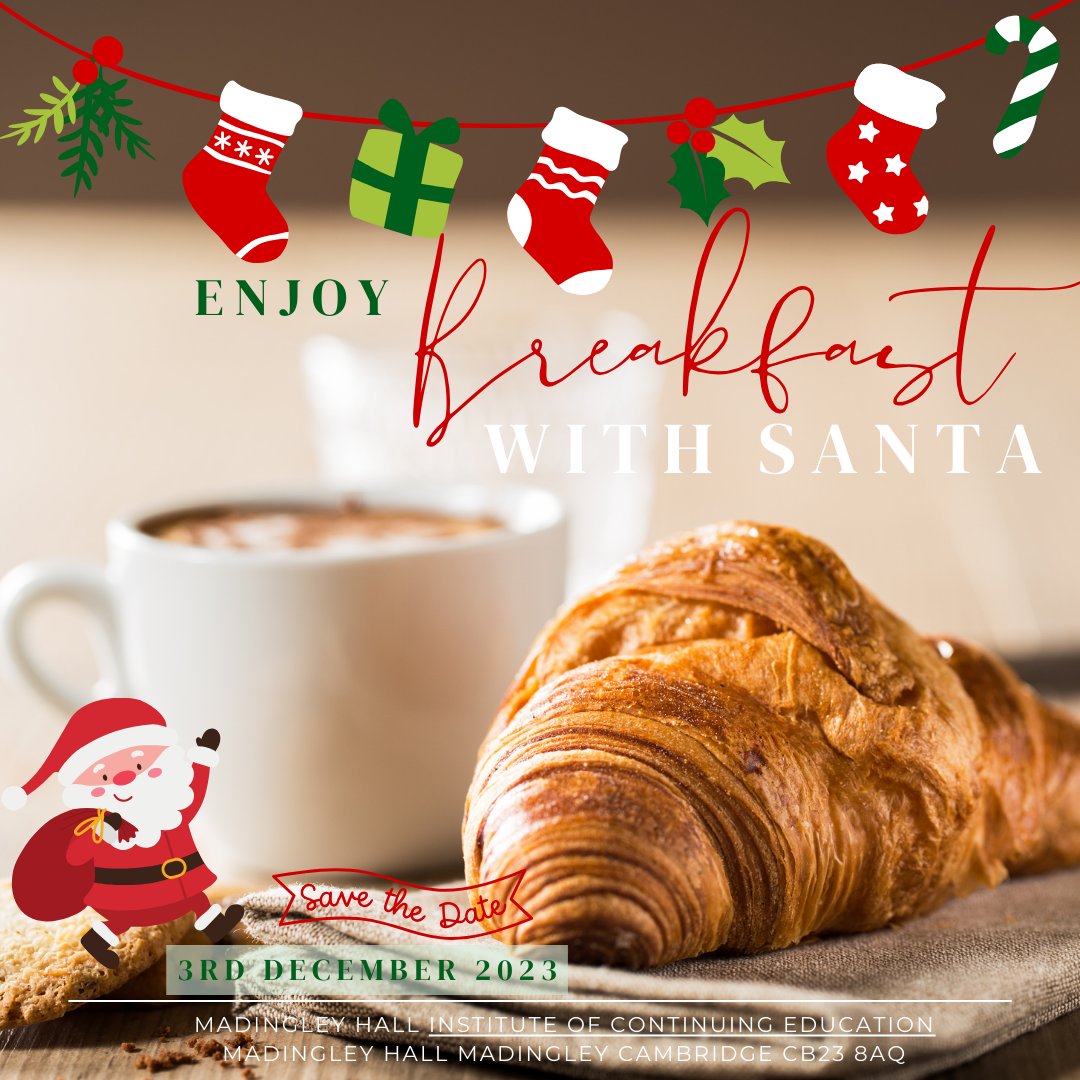 🎅✨ Join Us for Breakfast with Santa at Madingley Hall! ✨🎅 🗓️ December 3rd 🕖 7:00 AM - 10:00 AM 🥞🥓 Enjoy breakfast with Santa. 🤶 Share your Christmas wishes and make memories that will last a lifetime! 📞 visit madingleyhall.co.uk/eating/festive…. #BreakfastWithSanta 🎅🎄