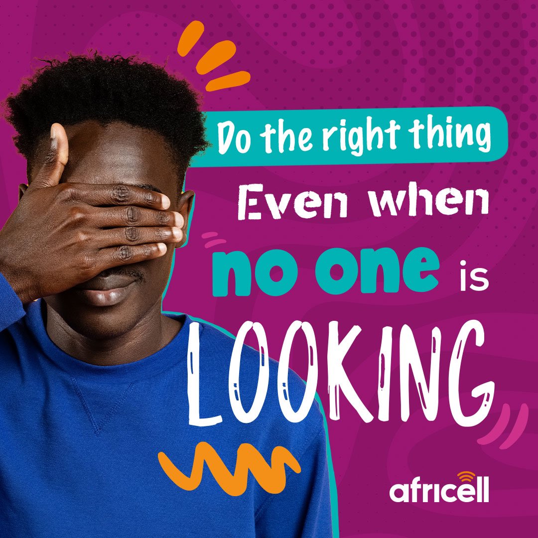 Rise and Shine #SierraLeone, it's a brand new month 💫.

Integrity is priceless, and always remember to do the right thing with or without an audience💡.

May this month of November bring joy, happiness and success 🥳.

#AfricellSL
#DiNetwork4U
#SaloneTwitter