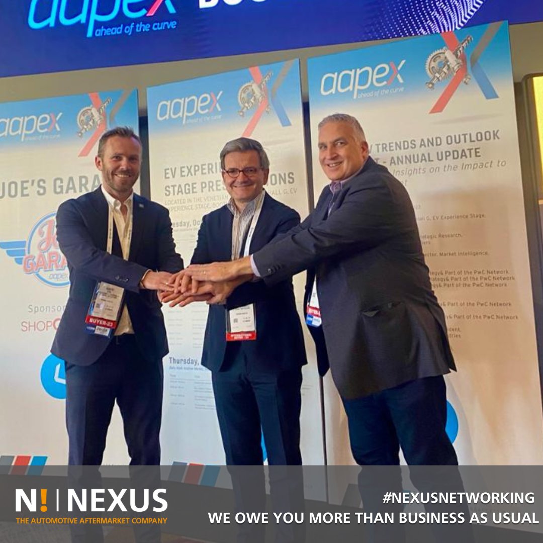 NexusAutomotiv's tweet image. #NexusNetworking - The N! Team is delighted to join the #AAPEX23 show to meet the N! #NorthAmerica community and partners! 

#NexusAutomotive #AutomotiveAftermarket