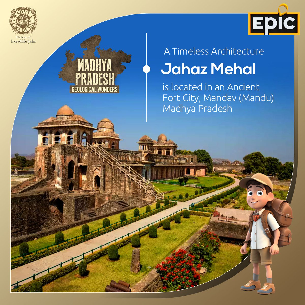 Jahaz Mahal in Madhya Pradesh is a historical monument located in Mandu. It was built during the medieval period and is known for its unique ship-like structure. 🏰 It is a popular tourist attraction, showcasing the rich architectural heritage of India. #JahazMahal #MadhyaPradesh