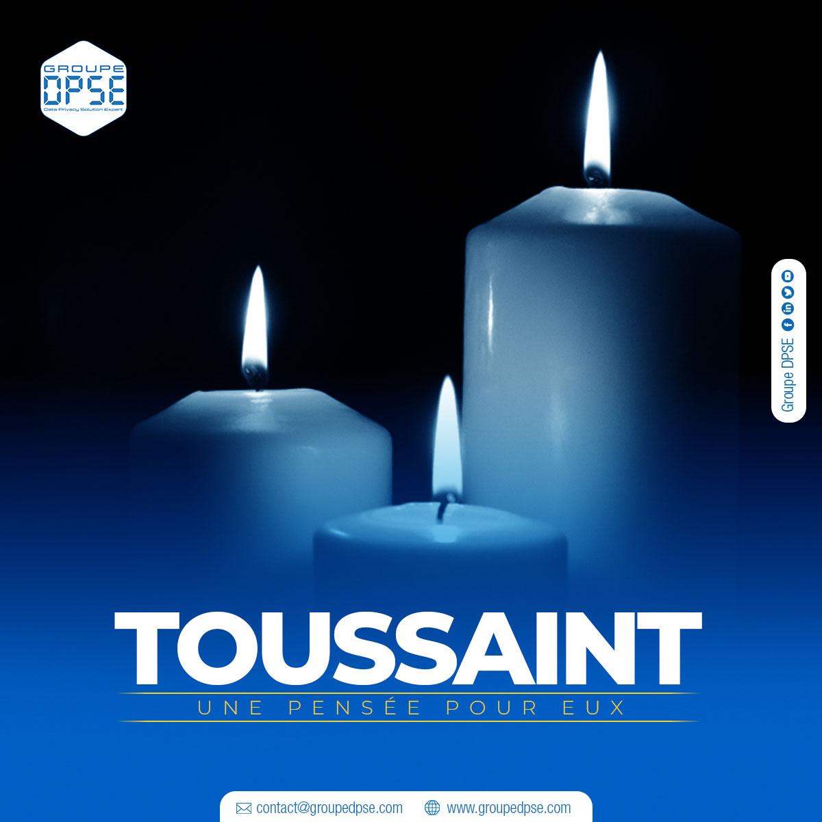 GroupeDPSE's tweet image. En cette fête de la Toussaint, Groupe DPSE a une pensée pieuse à l’endroit de ceux qui nous ont précédé.🕯️

Nous invitons lire notre article sur La protection des « données personnelles » des défunts ici : bit.ly/3dNkOY0

#GroupeDPSE #Toussaint #Hommage #Gratitude