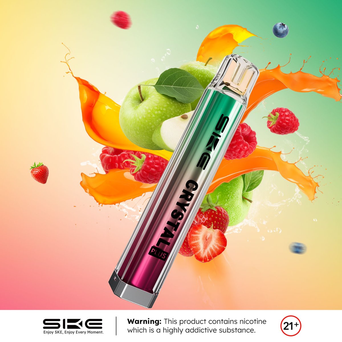 Immerse yourself in a world of fruity flavors, every drop is carefully crafted to perfection🍉🍍🍒

Warning: You must be 21+
#ske #skevape #skecrystalbar #skecrystalpod #vaporwave #ukvapers #skerefillable #opensystempod #vapenews