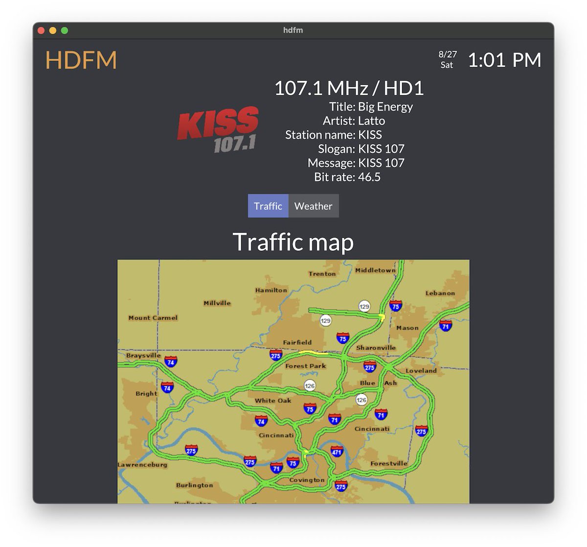 giammaiot2's tweet photo. UpDate: hdfm by KYDronePilot
https://t.co/113IXoAf9Q
UI for live weather/traffic/meta data collected from HD Radio stations
#SoftwareDefinedRadio #SDR
#NRSC5 #RTLSDR
#iHeartMedia https://t.co/nywhCRdVwG