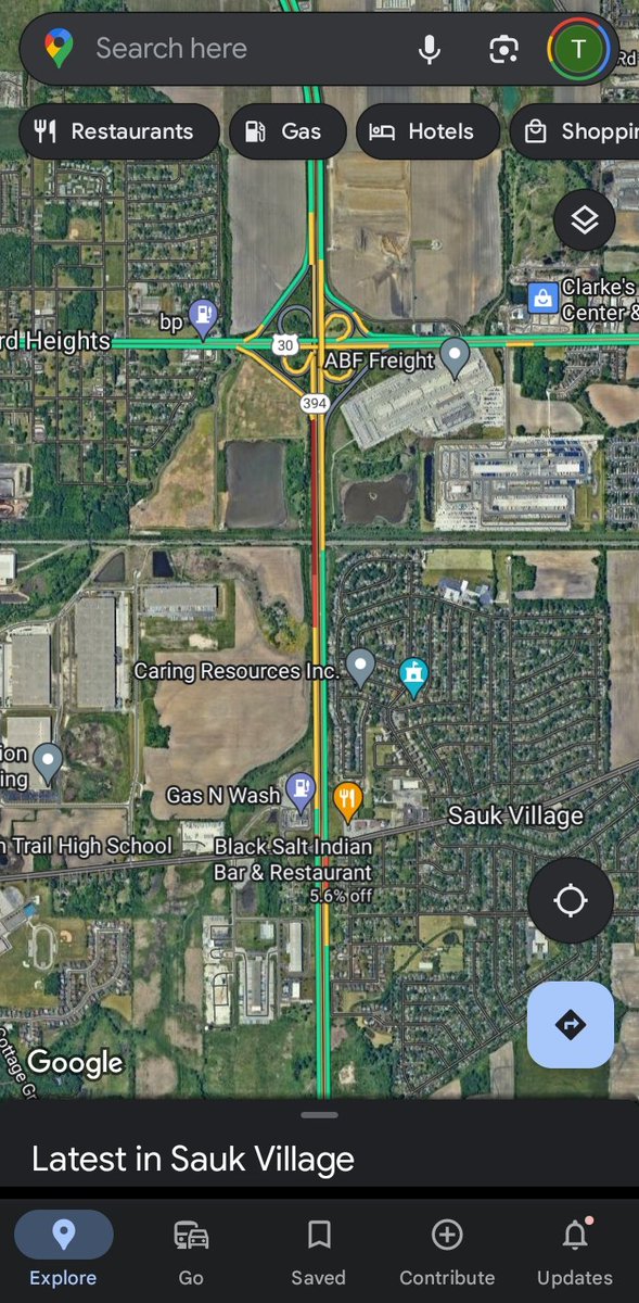 #SuburbanScanner #saukvillage #chicagoheights #chicagotraffic #chitraffic report of about a 10 unit crash i-394 southbound near Lincoln highway.