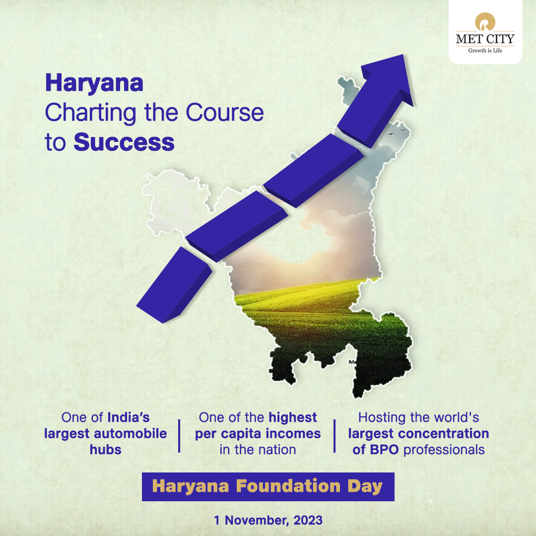 reliancemetcity's tweet photo. As India surges to become the world's 5th largest economy, #Haryana proudly plays a pivotal role.
Let's celebrate this journey of #RelentlessProgress and #LimitlessPotential for the state driving #EconomicGrowth and #Prosperity.
@makeinindia @g20org
#HaryanaFoundationDay https://t.co/Zbc14Gr4Zw