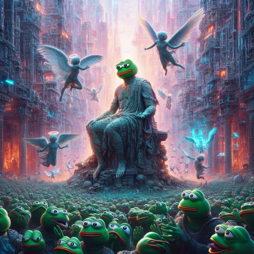 At the end of time Pepe reigns eternal