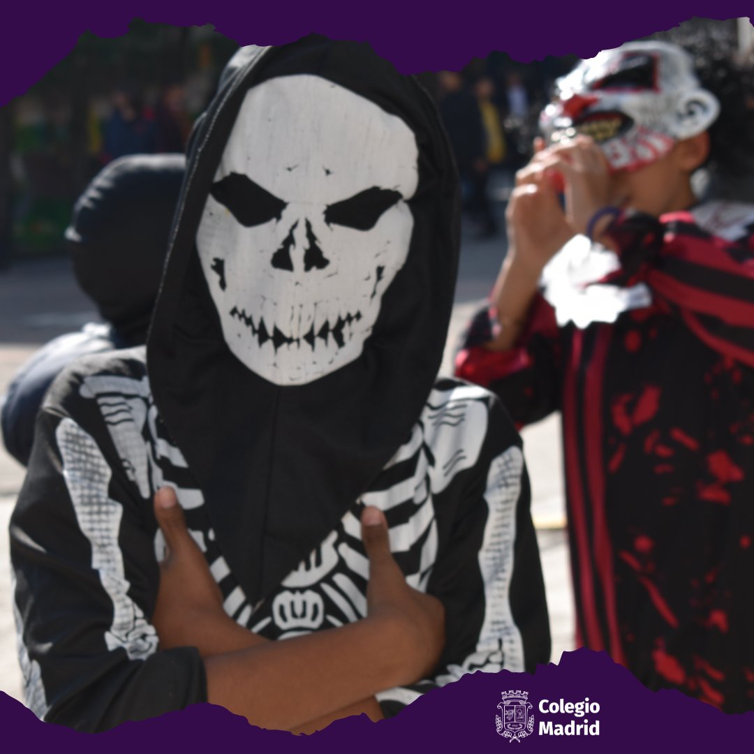 ColegioMadridMX's tweet photo. Monstruos, personajes animados, magos, fantasmas, hadas, brujas, calacas, catrinas y mucha imaginación se vivió ayer con los disfraces del 31 de octubre en nuestro Colegio.
#DíaDeMuertos #Halloween
#Disfraces #Imaginación
#IntegratedEnglish
#MadridBien #ColegioMadridMX https://t.co/h18aSotOPO