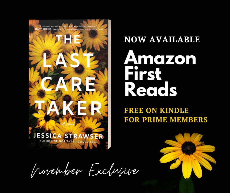New month, big news!! @jessicastrawser’s THE LAST CARETAKER is an Amazon First Reads pick for November! That means that Prime members can get this gripping new novel one month before its official release—for free. Get it delivered to your Kindle today! amzn.to/3QGPiiE