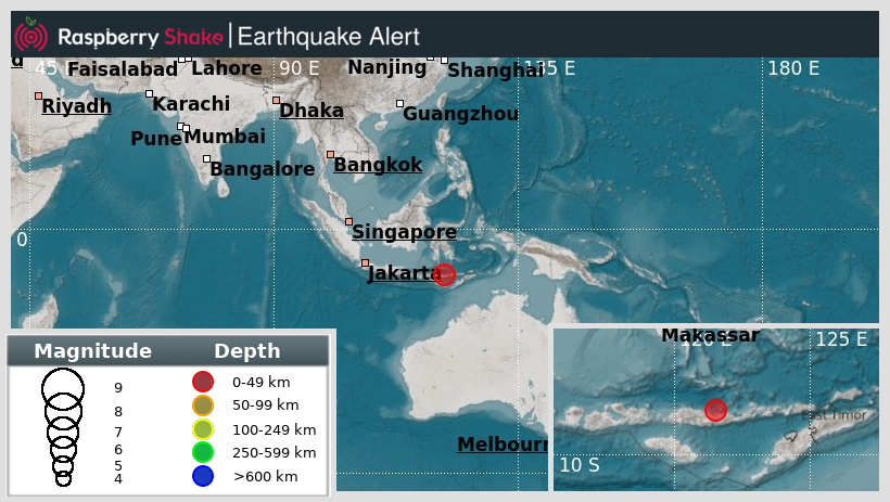 raspishakEQ's tweet photo. Preliminary M5.1 #Earthquake
ID: #rs2023vncwdf
58km/36miles from #Riung, in #FloresRegion,Indonesia
2023-11-01 14:07 UTC
@raspishake network

Join the largest #CitizenScience #seismograph community ➡ https://t.co/Y5O0dgJqJF

EVENT ➡ https://t.co/fej3zz9CUS https://t.co/xQPMraF8UI