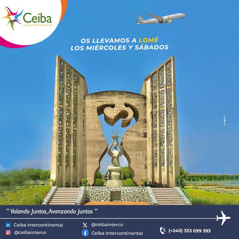 No olvides que te llevamos a descubrir esta bella ciudad

Ceiba Intercontinental 
Volando Juntos. Avanzando Juntos 

#lomé #togo #malabo #bata #guineaecuatorial #equatorialguinea #africa #afrique #turismo #touroperators #turismo #viajar #travelafrica