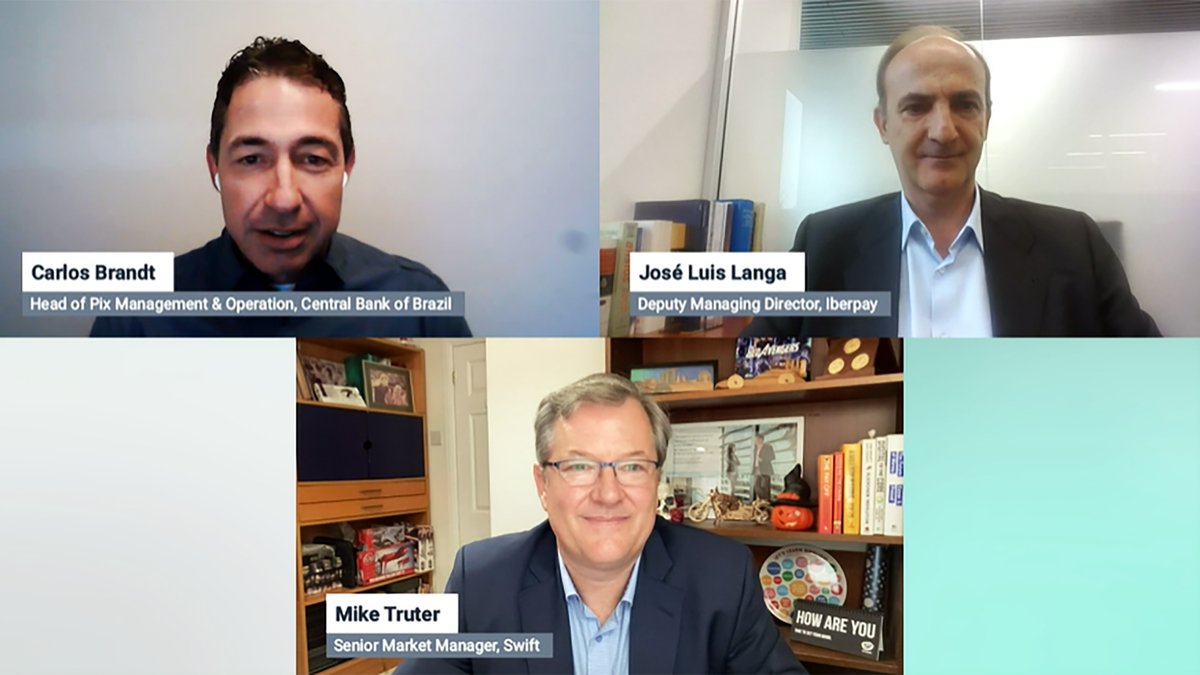 Our LinkedIn Live session: 'Interoperability: The answer to instant cross-border payments?' is now available on demand.💻

Mike Truter from @Swift was joined by Jose-Luis Langa, from @Iberpay, and Carlos Eduardo Brandt, from @BancoCentralBR  to discuss which of the four emerging…