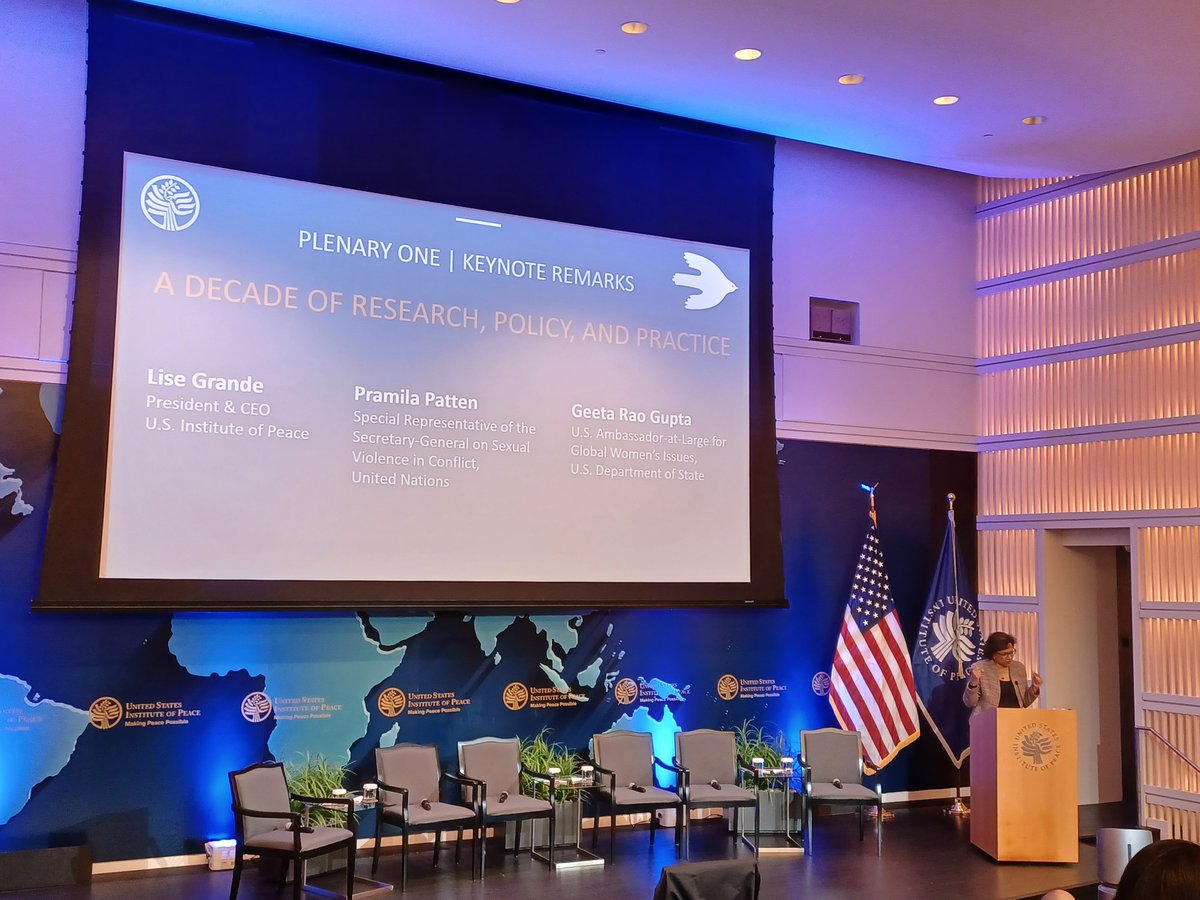StateGWI's tweet image. CRSV is not inevitable. Grateful to @USIP &amp;amp; partners for convening policymakers, practitioners, scholars, &amp;amp; survivors to strengthen global support for survivor-centered &amp;amp; trauma-informed services, justice &amp;amp; accountability, and evidence-based decision-making.