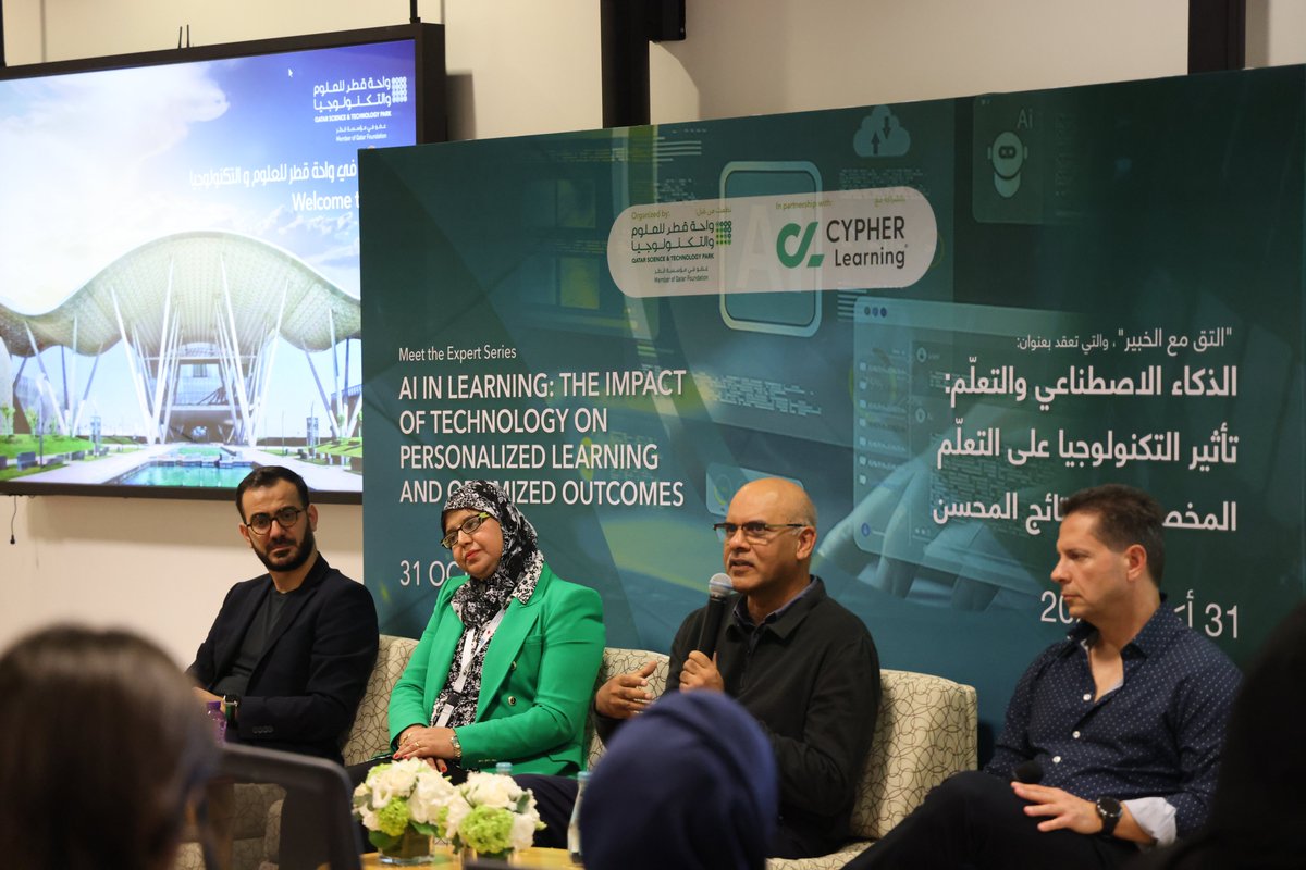 Qatar Science & Technology Park (@qstp) on Twitter photo From creativity in classrooms to exploring the possibilities of AI, our 'Meet the Expert' series in partnership with <a href="/cypherlearning/">CYPHER Learning</a> shed light on the evolving education sector and how institutions can craft tech-based strategies to meet the needs of today's learners. From creativity in classrooms to exploring the possibilities of AI, our 'Meet the Expert' series in partnership with <a href="/cypherlearning/">CYPHER Learning</a> shed light on the evolving education sector and how institutions can craft tech-based strategies to meet the needs of today's learners.