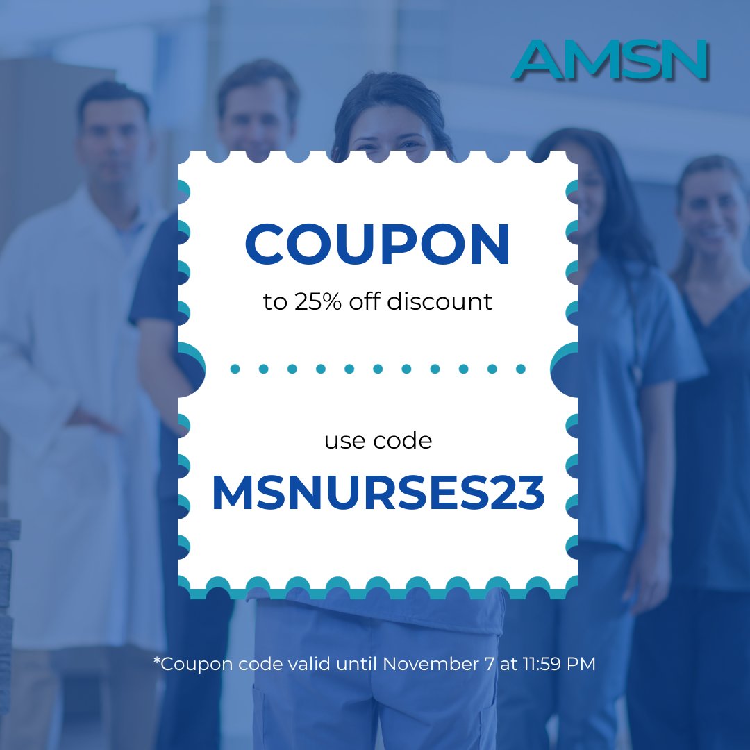 📣 Get a 25% discount on two Elevate Series courses – Behavioral Health and Clinical Leadership. Use code MSNURSES23 until November 7 to seize this opportunity for professional growth. Elevate your expertise in medical-surgical nursing for #MSNW23! 🌟