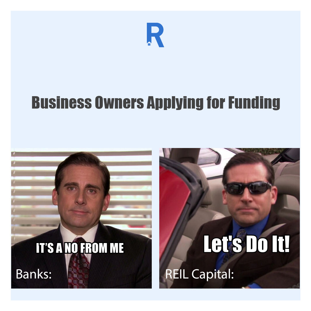 reilcapital's tweet photo. With REIL Capital's financing solution, we're rewriting the script to make getting funding for your business easy and entertaining. No more 'You're not approved' – it's all about your business's next big success story!
#traditionalloans #fastapprovals #flexiblefinancing https://t.co/iv8nP4Y2Xu