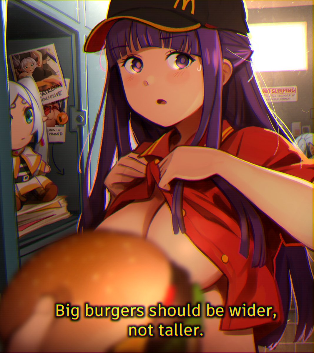 圖 肥倫的超大漢堡