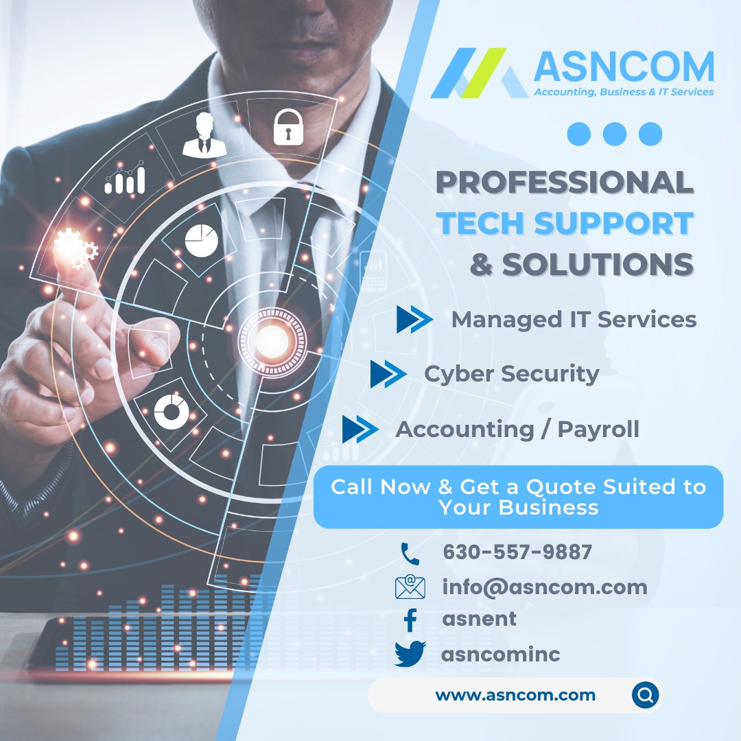 asncominc's tweet photo. All your business needs under one roof!
Call now for free consultation.
.
.
.
.
#ManagedIT #Accounting #Payroll #Cybersecurity #Virtualization #BPO #remotehelpdesk #ITsupport #Techsupport #Microsoft #Azure #Office365 #iOS #Windows #Firewall https://t.co/uoWkvIlU2j