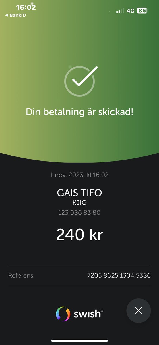 Magnesonn's tweet photo. @care1894 @Osc_Pettersson OK? Trycker vi på 🖤💚✅✅✅ https://t.co/fCV8YlGTpW
