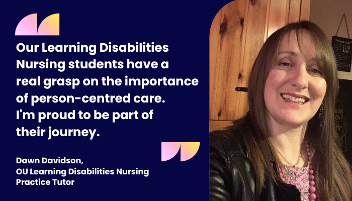 OUScotland's tweet photo. OU #LearningDisabilities Nursing students across Scotland are supported by practice tutors.
#LDNurseDay #OULDNurses @OU_HWSC @scotgovhealth https://t.co/l2zp1vFIqf