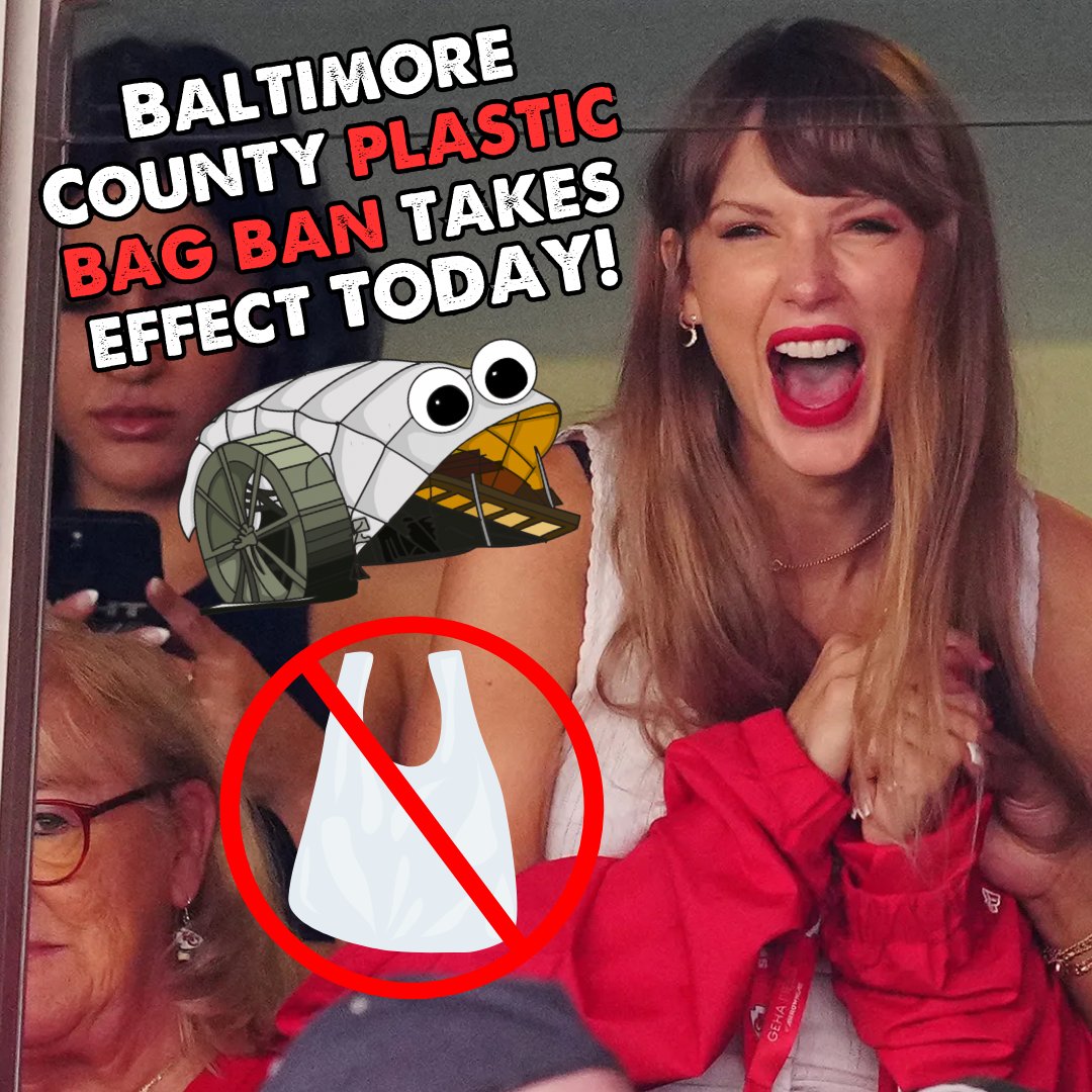 My face today because the Baltimore County Plastic Bag Ban is officially in effect! Looks like I am gonna start cutting back on my baggy snacks. 🎉 baltimoresun.com/maryland/balti…