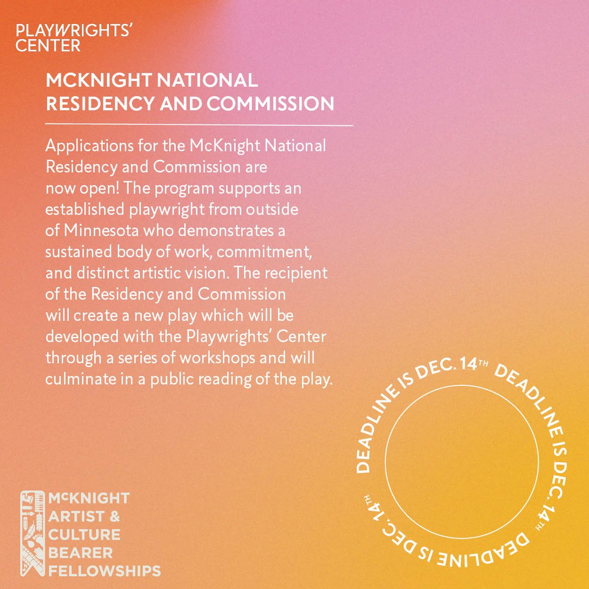 Playwrights' Center tweet media