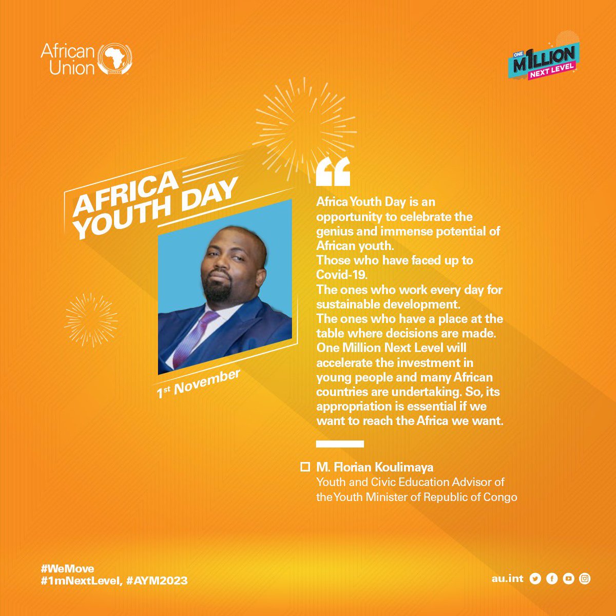 #AfricaYouthDay @AUBingwa @AU_YouthEnvoy <a href="/AUYouthProgram/">African Union Youth Program</a>