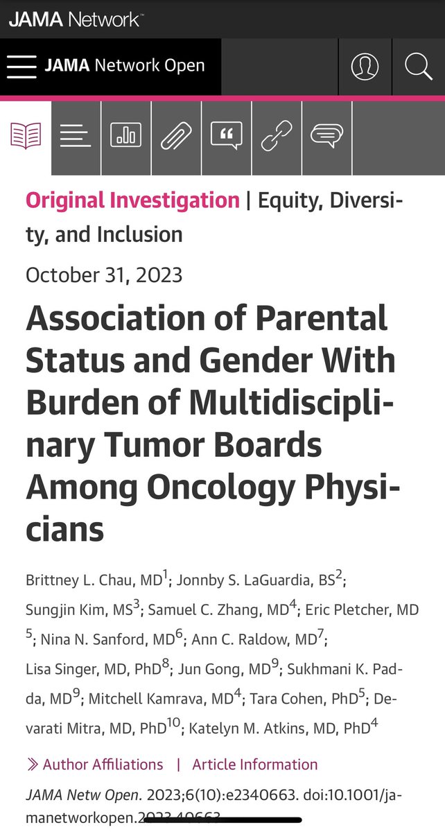 Jun Gong (@jgong15) on Twitter photo Glad I’m not the only one feeling exhausted from multi-D conferences <a href="/CSCancerCenter/">Cancer at Cedars-Sinai</a> <a href="/_katelynatkins/">Katelyn Atkins, MD, PHD</a> in <a href="/JAMANetworkOpen/">JAMA Network Open</a> & how factors such as parenthood, gender, time, frequency, and specialty impact #burnout from #tumorboards jamanetwork.com/journals/jaman… <a href="/TaraCohenPhD/">Tara Cohen</a> <a href="/SukiPaddaMD/">Sukhmani (Suki) Padda MD</a> Glad I’m not the only one feeling exhausted from multi-D conferences <a href="/CSCancerCenter/">Cancer at Cedars-Sinai</a> <a href="/_katelynatkins/">Katelyn Atkins, MD, PHD</a> in <a href="/JAMANetworkOpen/">JAMA Network Open</a> & how factors such as parenthood, gender, time, frequency, and specialty impact #burnout from #tumorboards jamanetwork.com/journals/jaman… <a href="/TaraCohenPhD/">Tara Cohen</a> <a href="/SukiPaddaMD/">Sukhmani (Suki) Padda MD</a>