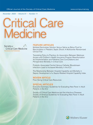 Check out the Nov issue #CritCareMed 😷#sepsis #fluidresuscitation #Mortality #palliativecare #Communication 💊#probiotics #CLABSI ⛔#diagnosticError #pedsICU 🏥 #mechvent #NIPVV 📔Guidelines ICU fever Link: ow.ly/UUMv50Q33J4 @SCCM @pedcritcaremed @CritCareExplore