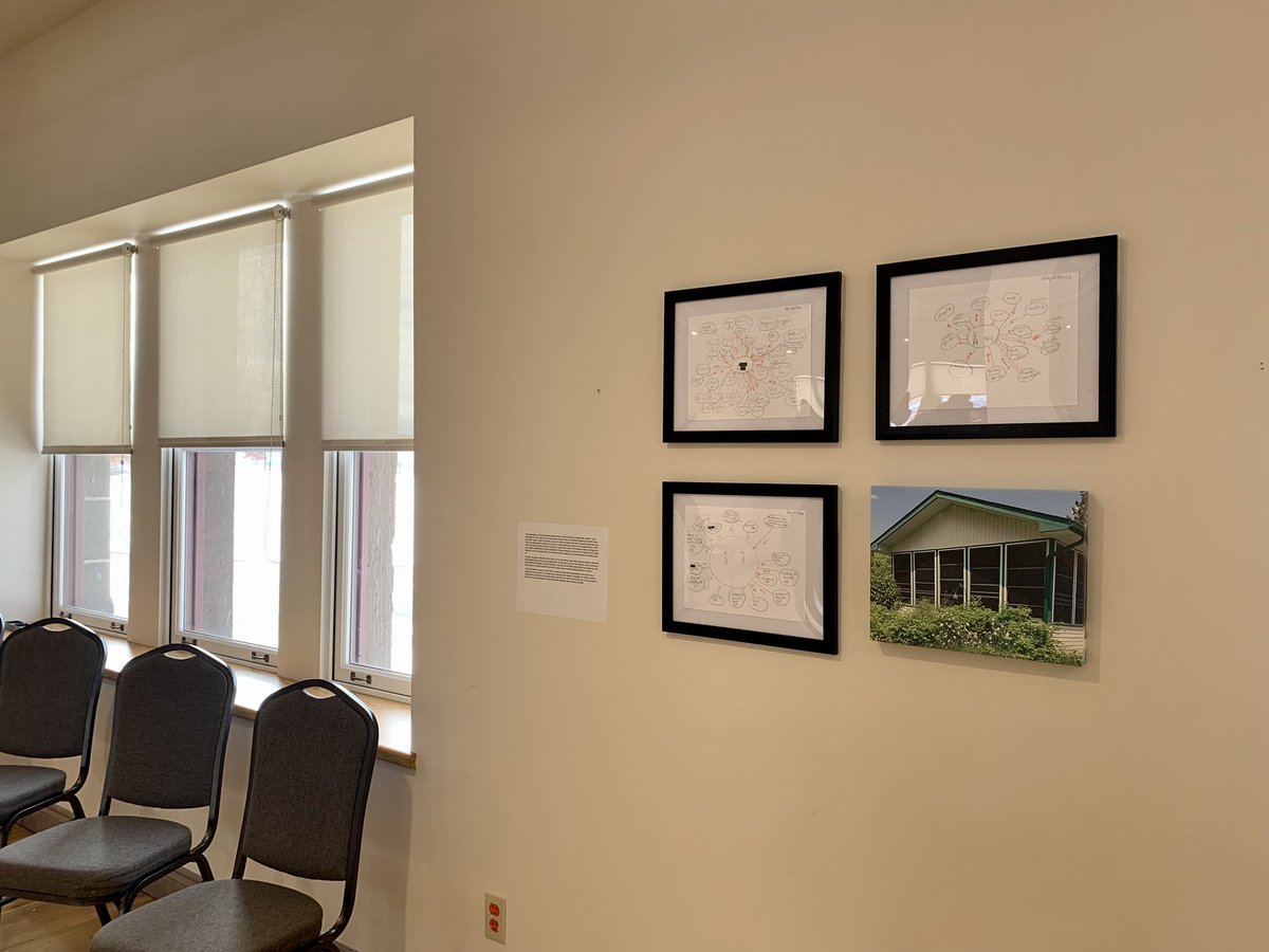 Ready to welcome community for Sip &amp; Sonder: Connections with Self, Family, Community and the Natural Environment. 🗣️ Stories of connection &amp; living w dementia through map drawing. 
#dementiaresearch
<a href="/NipissingU/">Nipissing University</a> 
<a href="/RTO_Foundation/">RTOERO Foundation</a> 
<a href="/Bruneluni/">Brunel University of London</a> 

Opening reception @ 1 pm
NB Museum