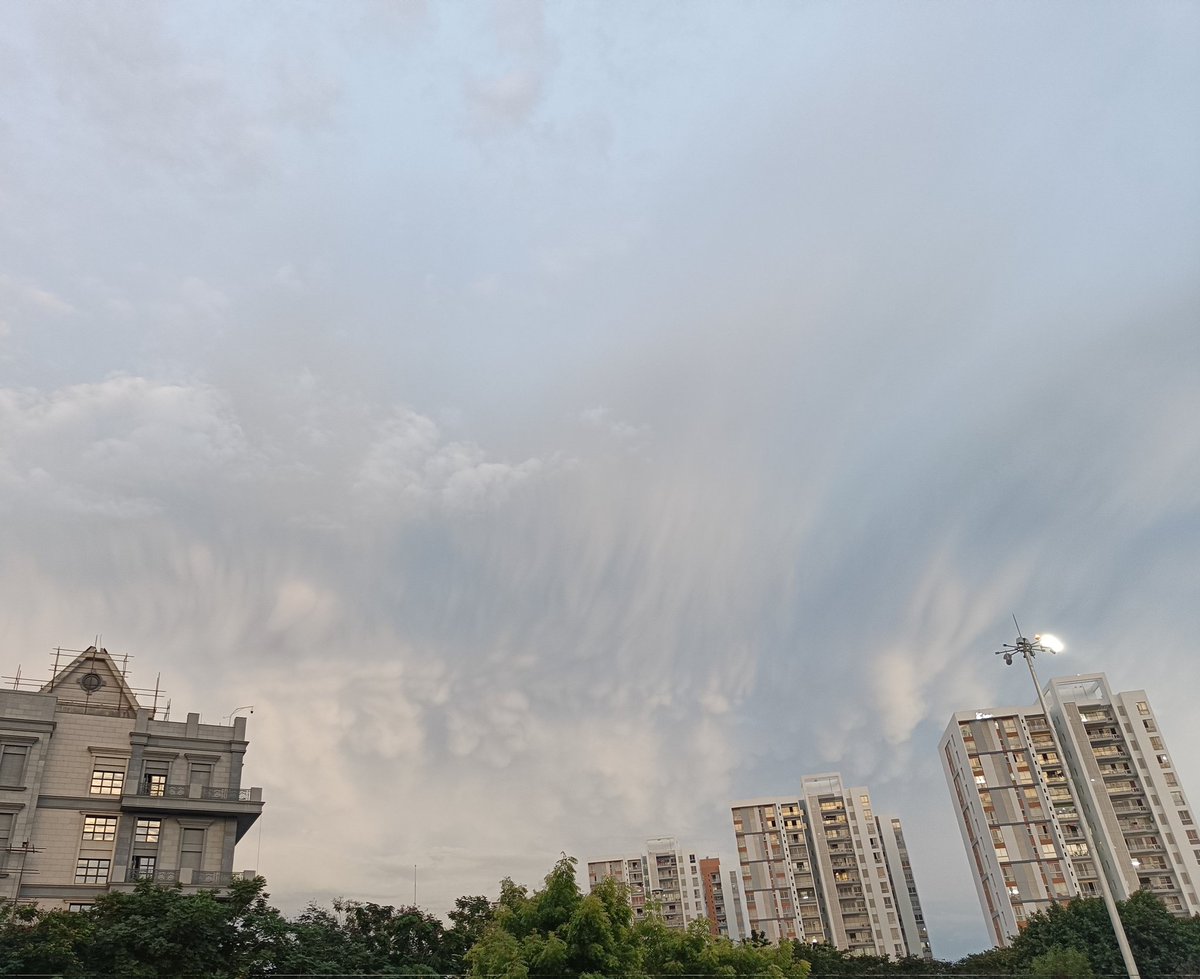 priyamrao's tweet photo. Spotted some mammas this evening in the Chennai skies ๐ #mammatusclouds @ChennaiRains #cloudsoftwitter https://t.co/oYbUAYZRoa