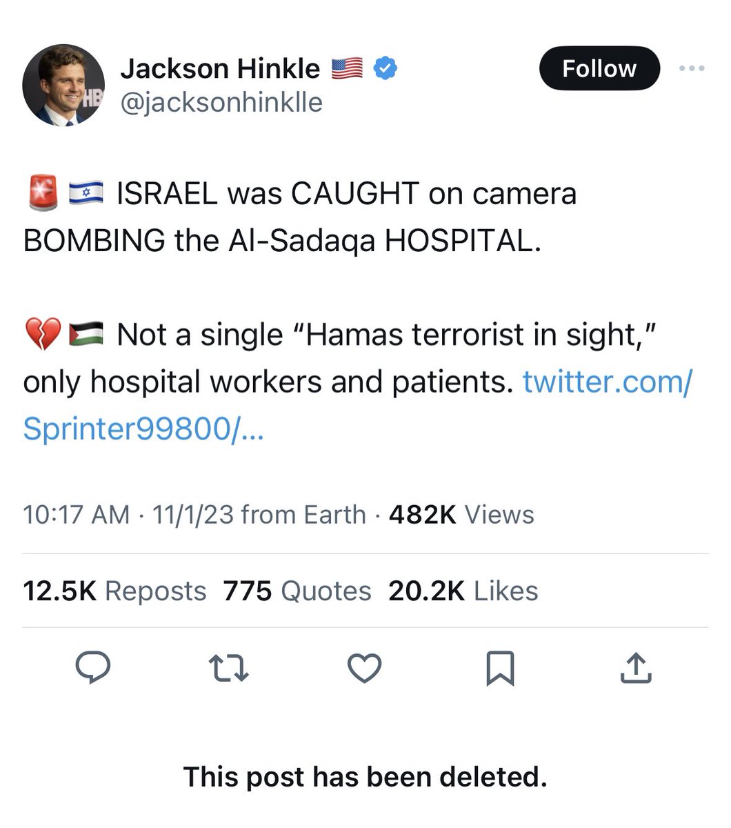 KareemRifai's tweet photo. Super cool how people on this platform can post videos of Assad's war crimes in Syria, claim that it's actually Gaza, and then delete it after 500,000 people have seen it with absolutely no consequences. https://t.co/ZCHgxlq7cB