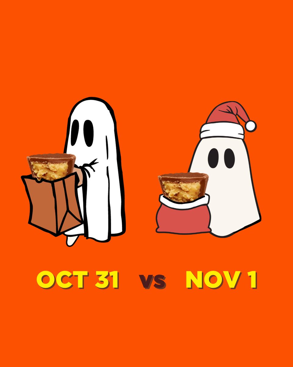 It might be a little too early but we’re not complaining as long as we have our REESE's Minis Peanut Butter Cups by our side! 🍫👻🎄 

#Reeses #ReesesCanada #ReesesMinis #PeanutButterCups