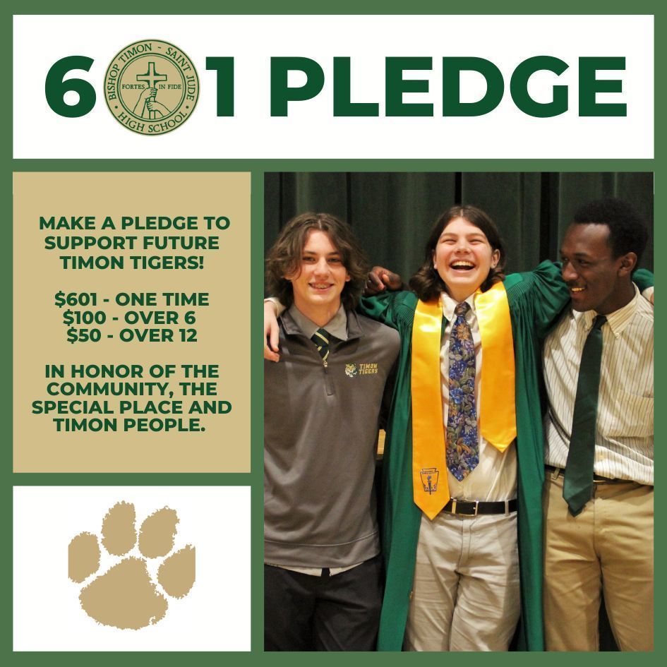 BishopTimonHigh's tweet photo. Bishop Timon End of Year Campaign - 601 Pledge https://t.co/zp2LU8h34O https://t.co/NwfQdKMrIy