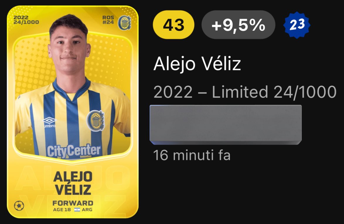 ALoneU23's tweet photo. #LastAdds • #Sorare
 
Today was an unexpected day🧨

3 great acquisitions all from South America, 2 already in Europe!!

A. Veliz FW act. #TottenhamHotspur 
Leandro Brey GK #BocaJuniors 
Gino Infantino MD act. #Fiorentina

Only #Under23 #JerseyMint #Gallery #SorareCollections https://t.co/JCaap0BqyD