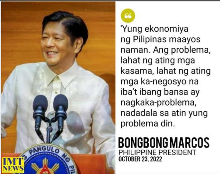 BVanGogh13's tweet photo. First &amp; foremost, our govt. should help itself. Instead of facing the country's problems head on, Marcos Jr. masks them. Instead of coming up with solutions, he comes up with publicity stunts &amp; band-aids. Instead of doing serious work at home, he tours the world.

Remember this? https://t.co/7e2eTGXfeQ